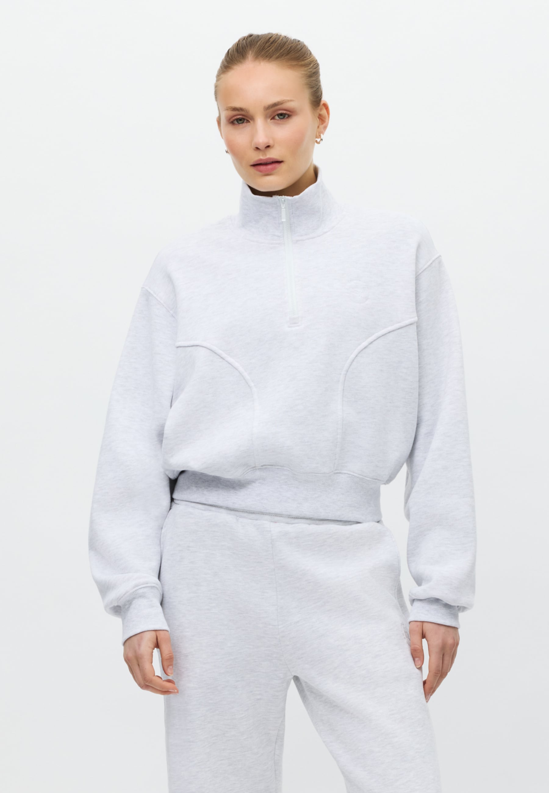 RÖHNISCH Base Sweat Half Zip Light Grey Melange