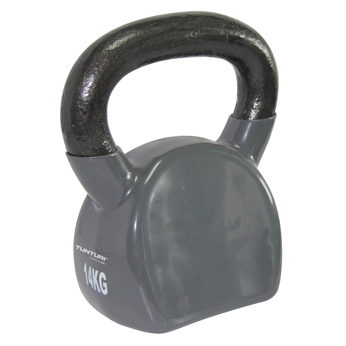 Tunturi Kettlebell Iron/Vinyl  14 kg. Grå