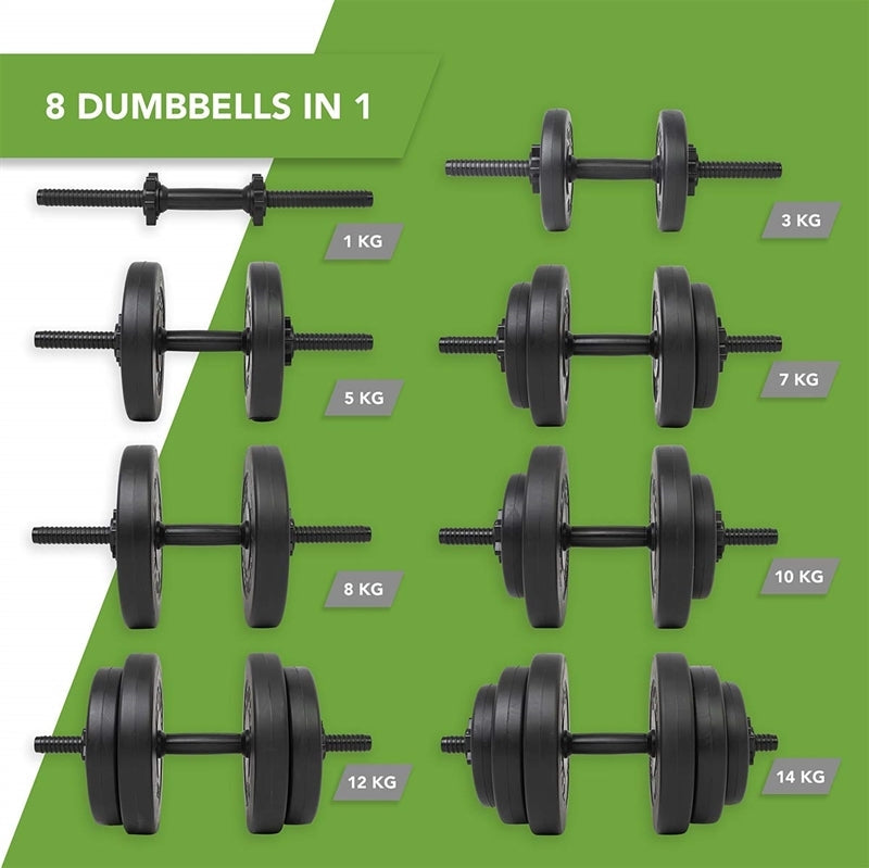 Tunturi Dumbbell Set Vinyl 28 kg
