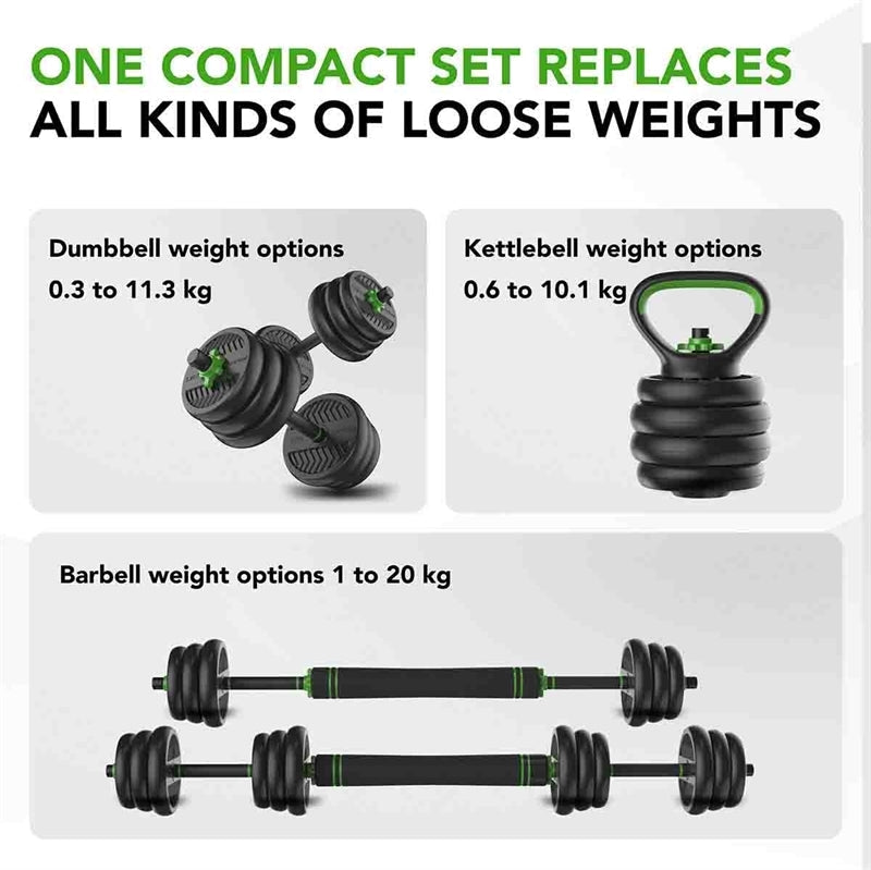 Tunturi Barbell/Dumbbell Set 20 kg,Vin