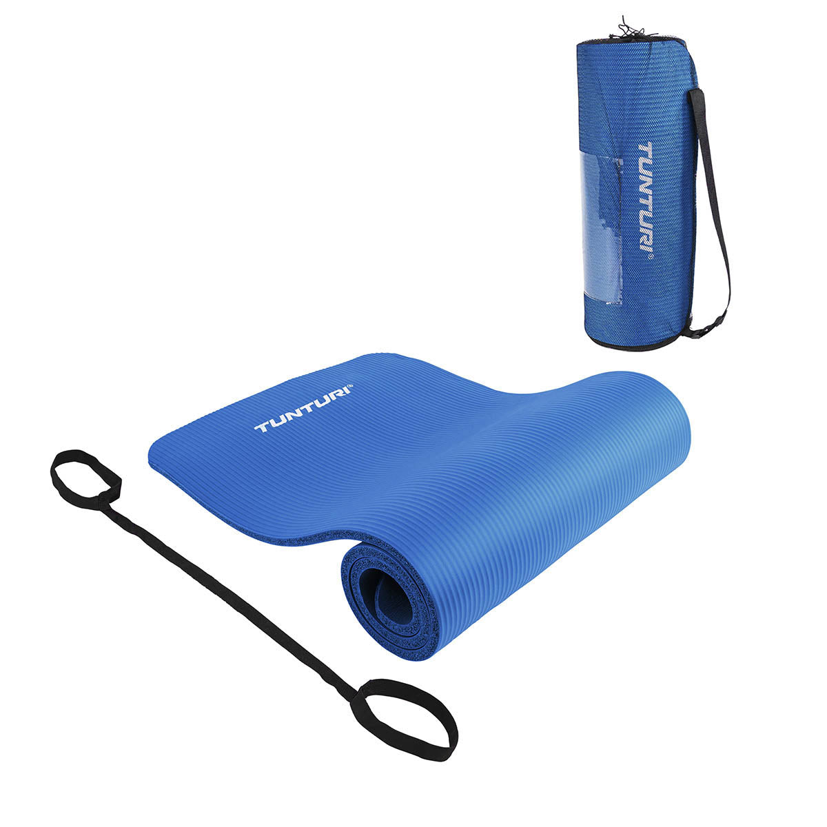 Tunturi Fitnessmat NBR, 180 cm. Blue Blå