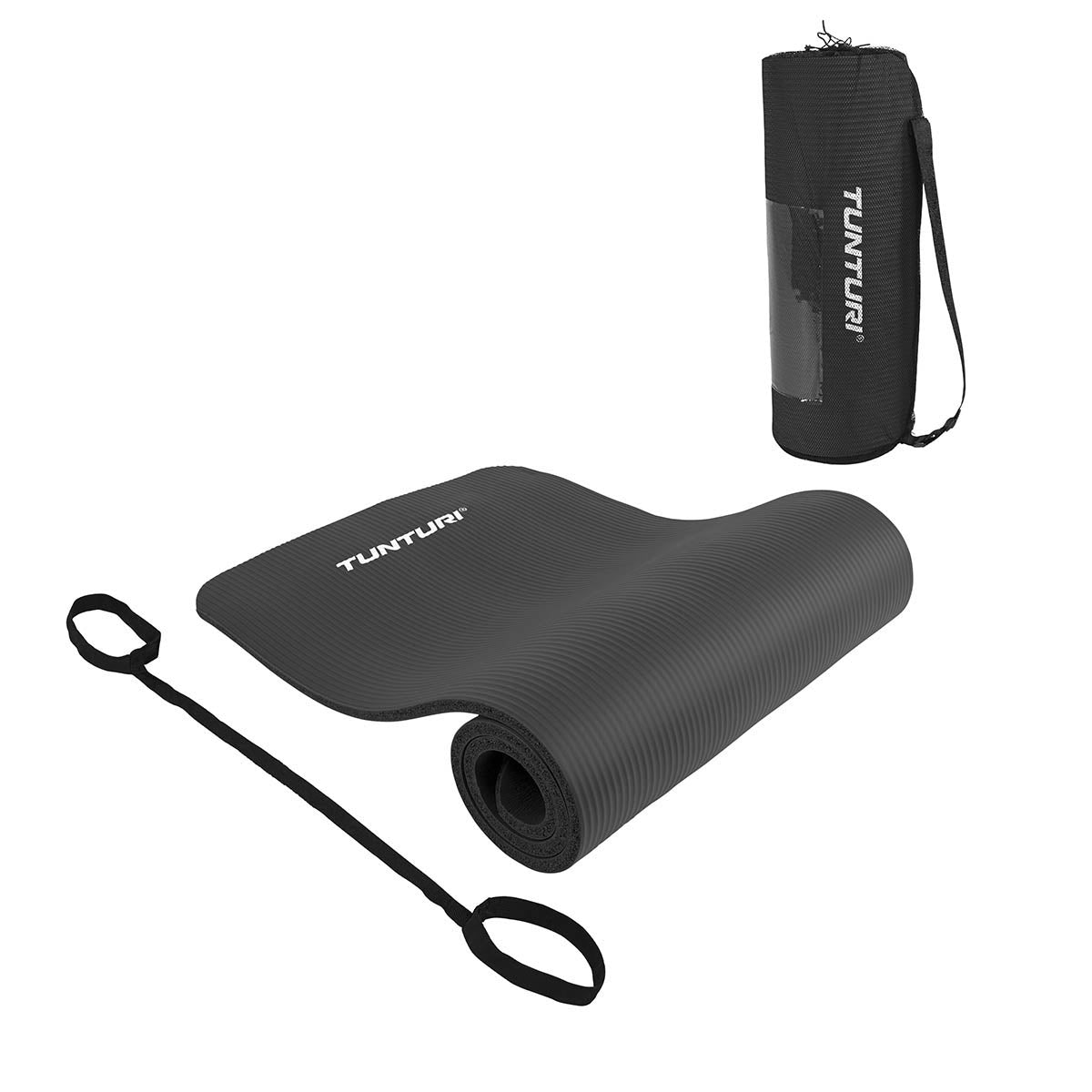 Tunturi Fitnessmat NBR, 180 cm. Black Black