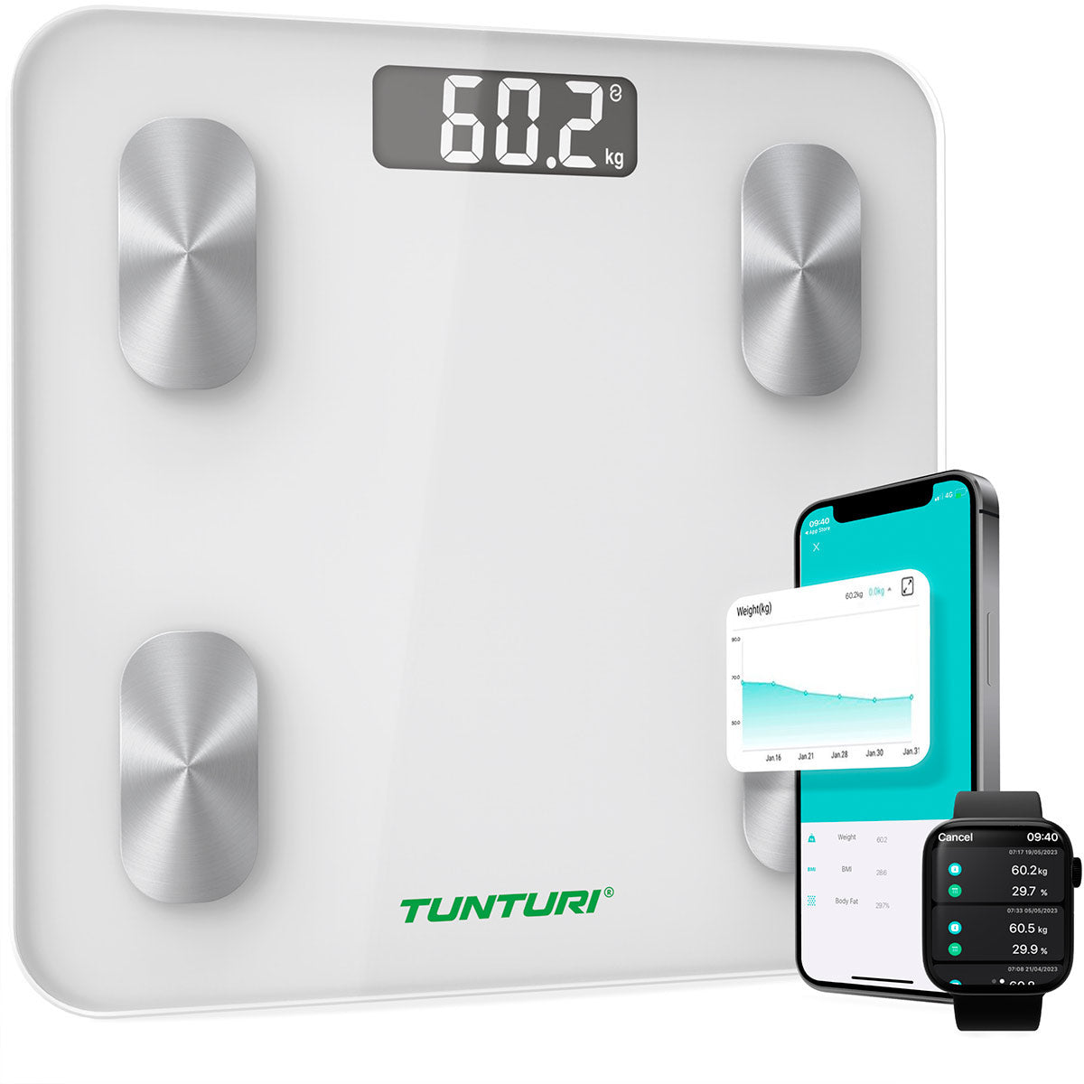 Tunturi Smart Scale SC30 White