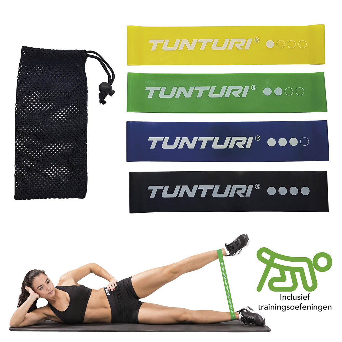 Tunturi Mini Resistance Band Set 4 stk