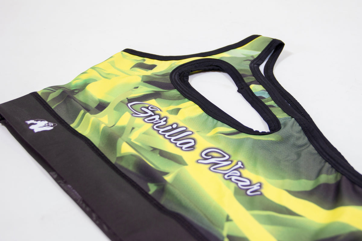 Gorilla Wear Reno Sport Bra, green/yellow