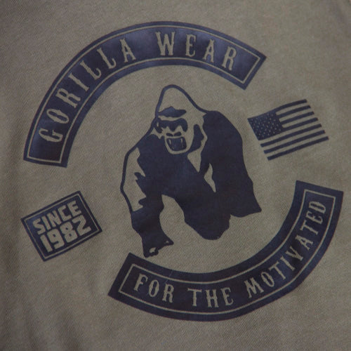 Gorilla Wear Lawrence Hooded Tank Top, army green