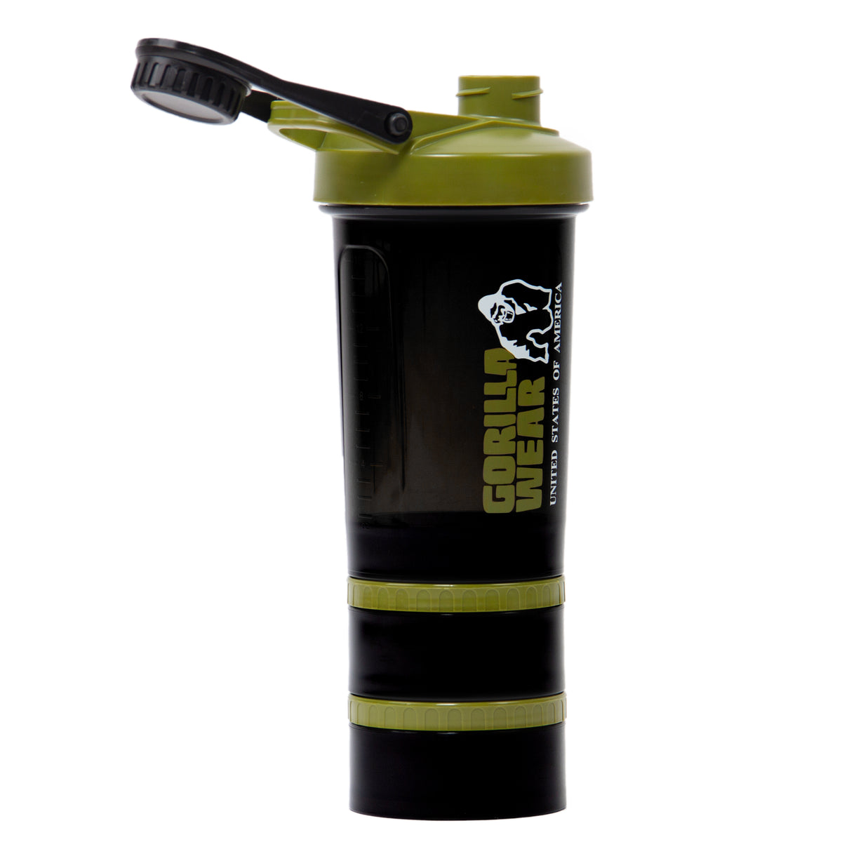 Gorilla Wear Shaker 2 Go 760 ml, black/army green
