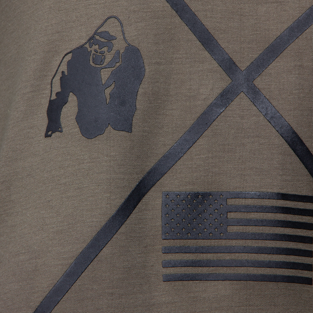 Gorilla Wear Sheldon Work Out Top, army green