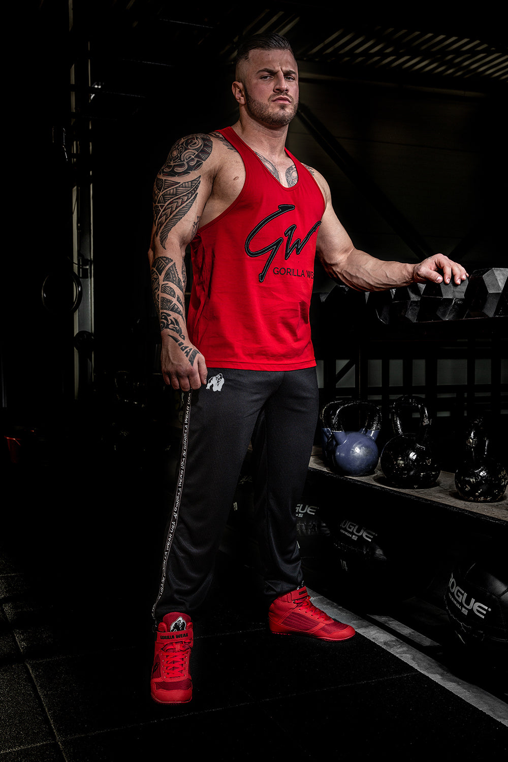Gorilla Wear Evansville Tank Top, red