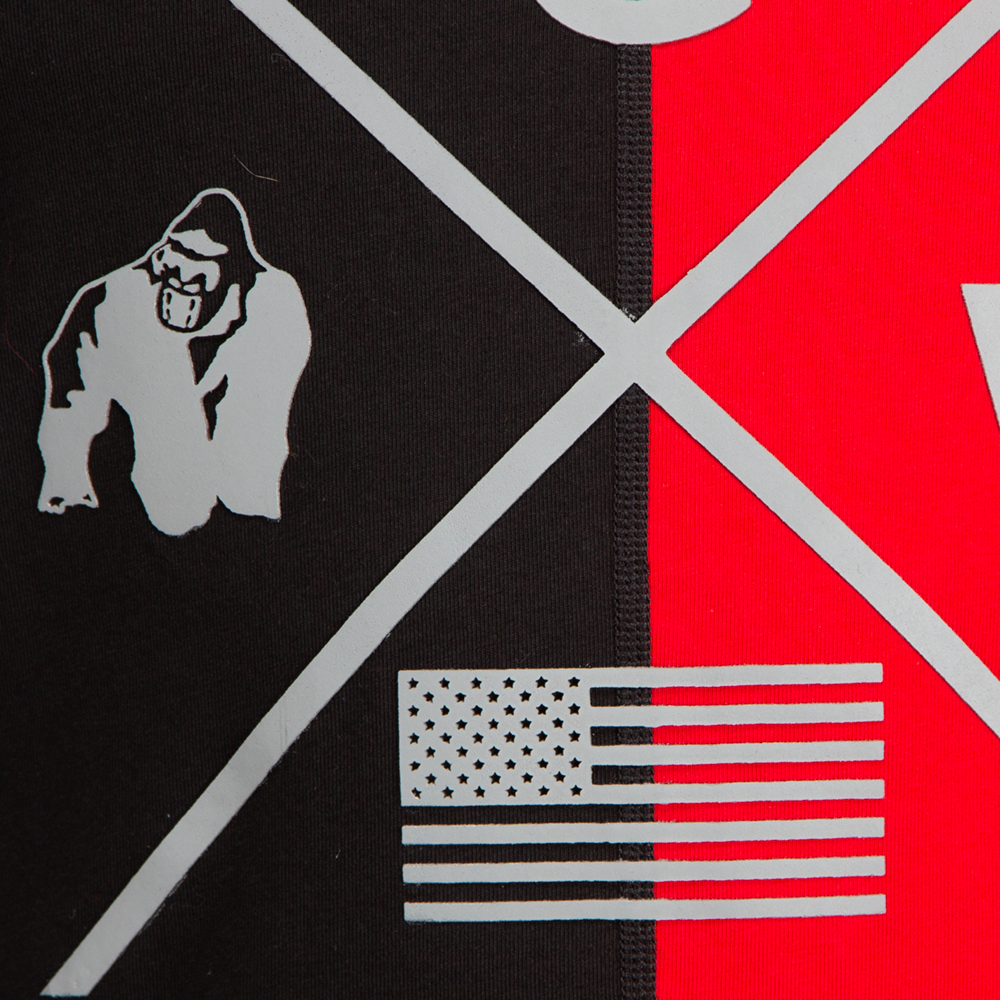 Gorilla Wear Sterling Stringer Tank Top, black/red