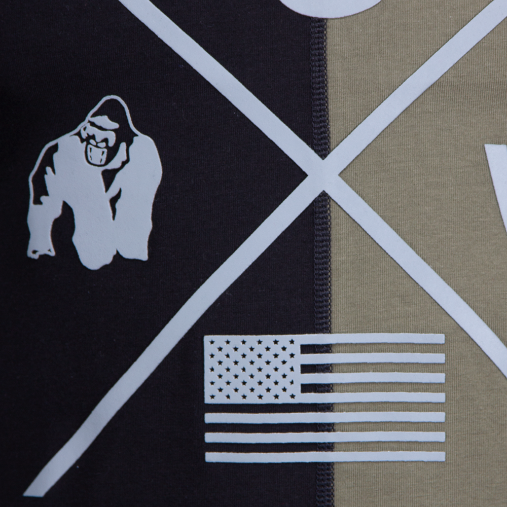Gorilla Wear Sterling Stringer Tank Top, black/army green