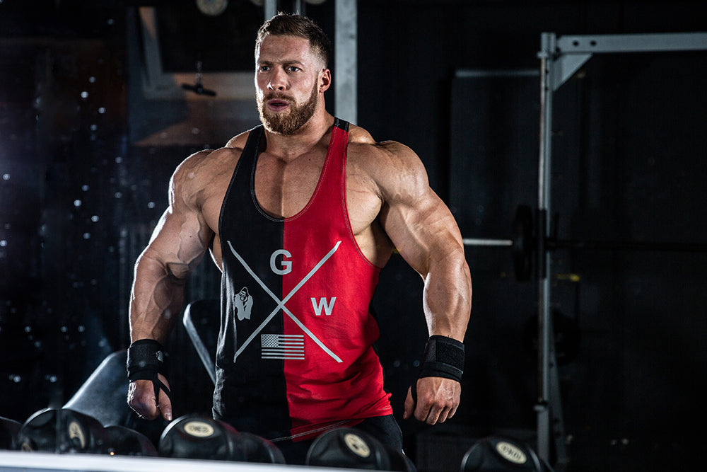 Gorilla Wear Sterling Stringer Tank Top, black/army green