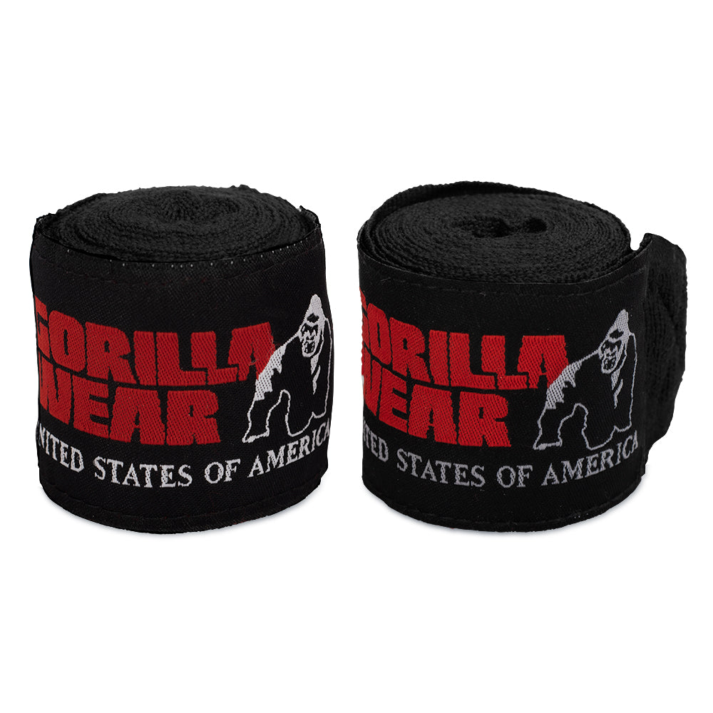 Gorilla Wear Boxing Hand Wraps, black - 4 m