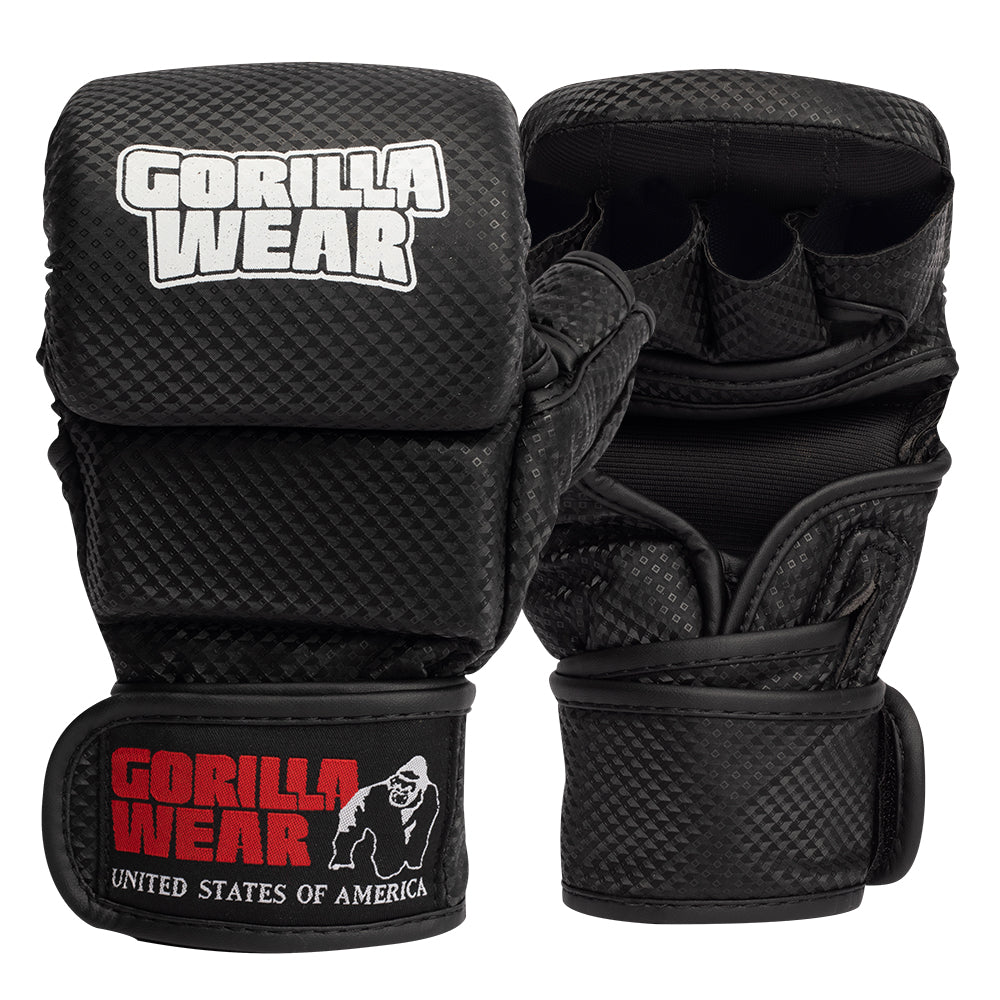 Gorilla Wear Ely MMA Sparring Gloves, black/white