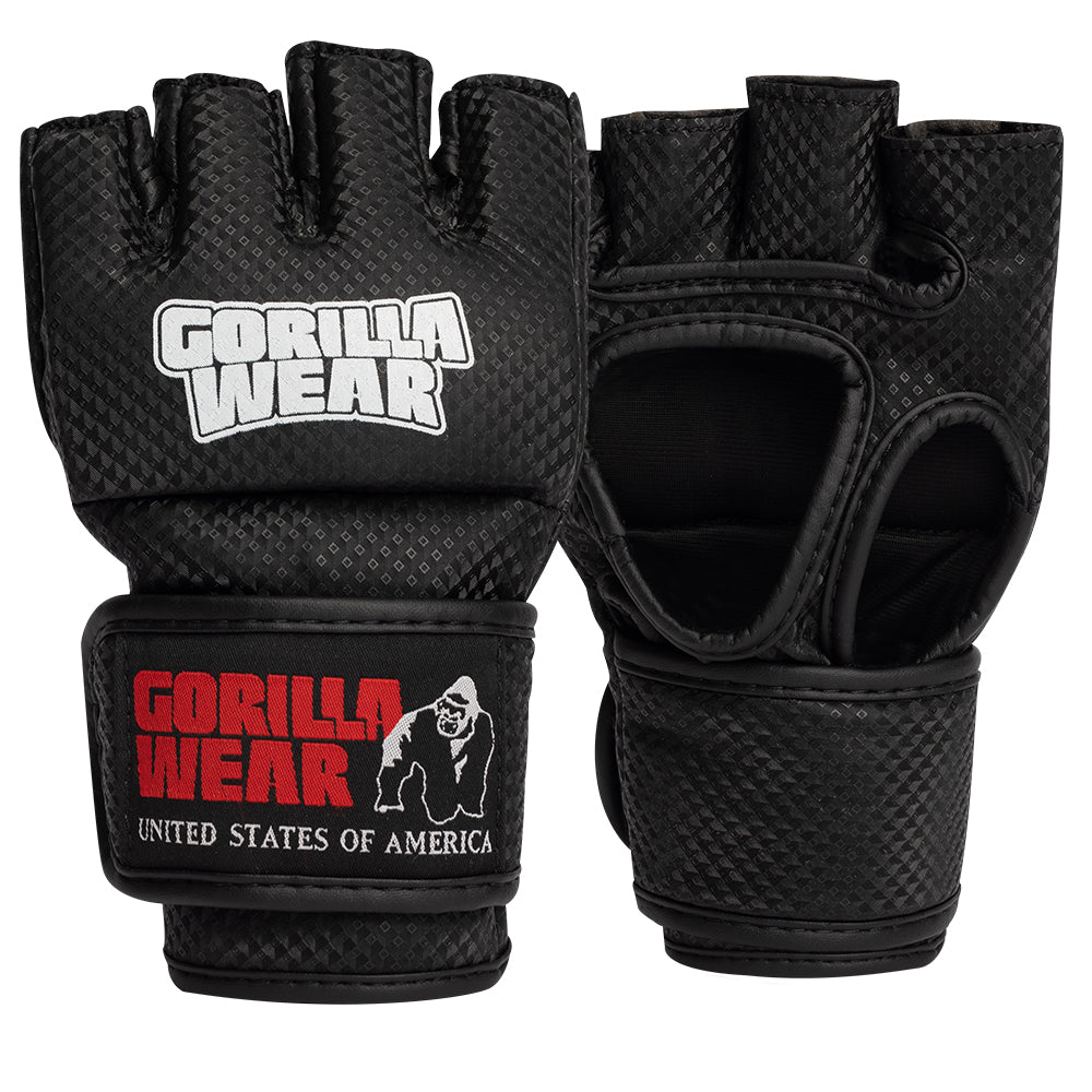 Gorilla Wear Berea MMA Gloves (without thumb), black/white