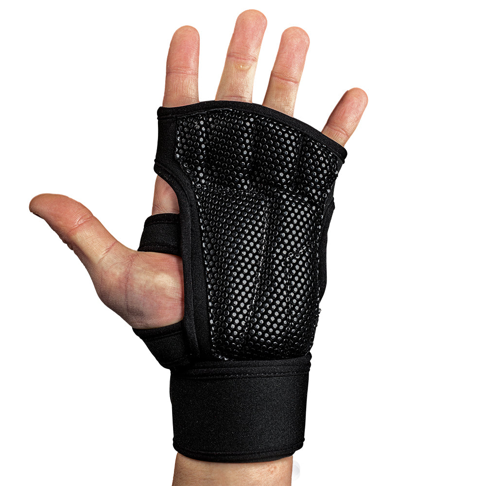 Gorilla Wear Yuma Weightlifting Workout Gloves, black