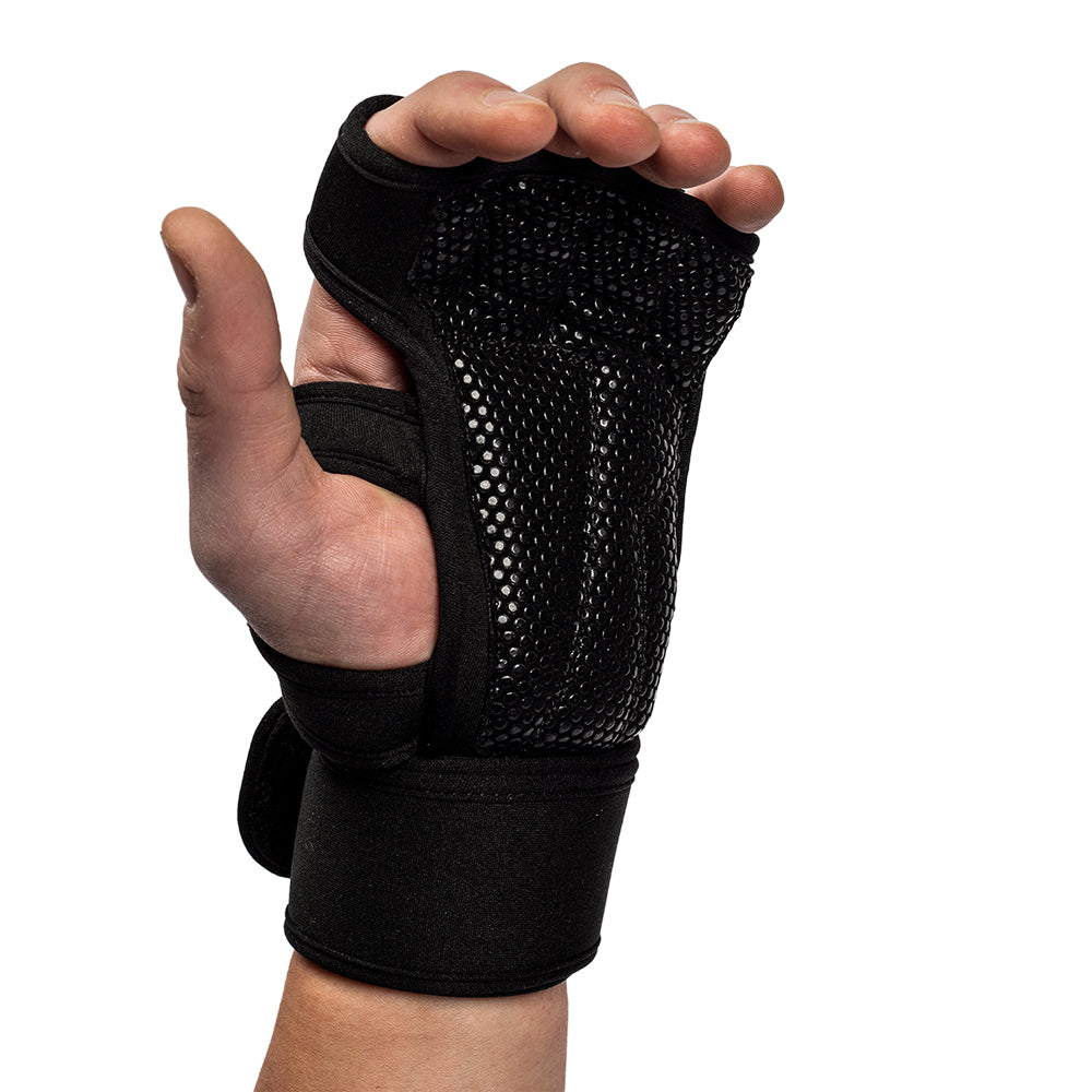 Gorilla Wear Yuma Weightlifting Workout Gloves, black