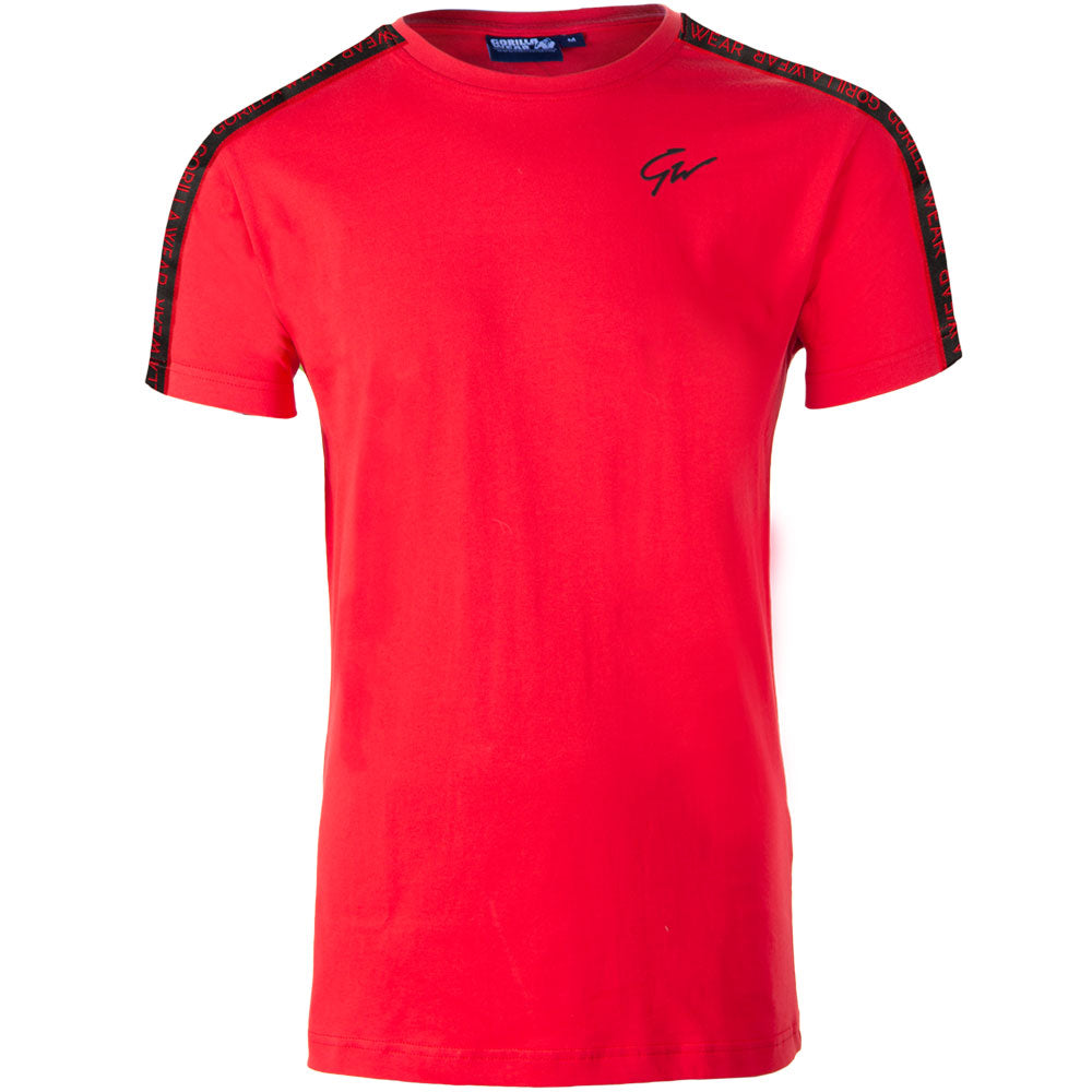 Gorilla Wear Chester T-Shirt, red/black