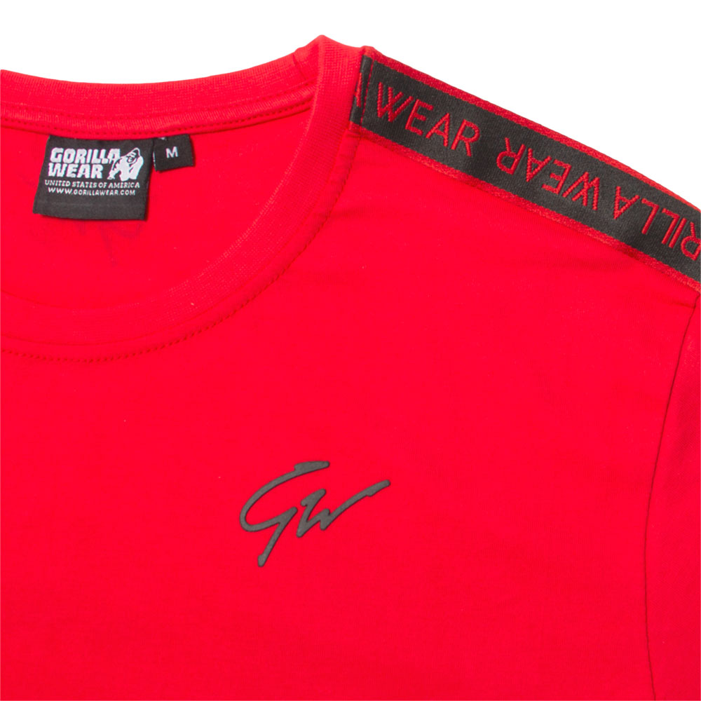 Gorilla Wear Chester T-Shirt, red/black