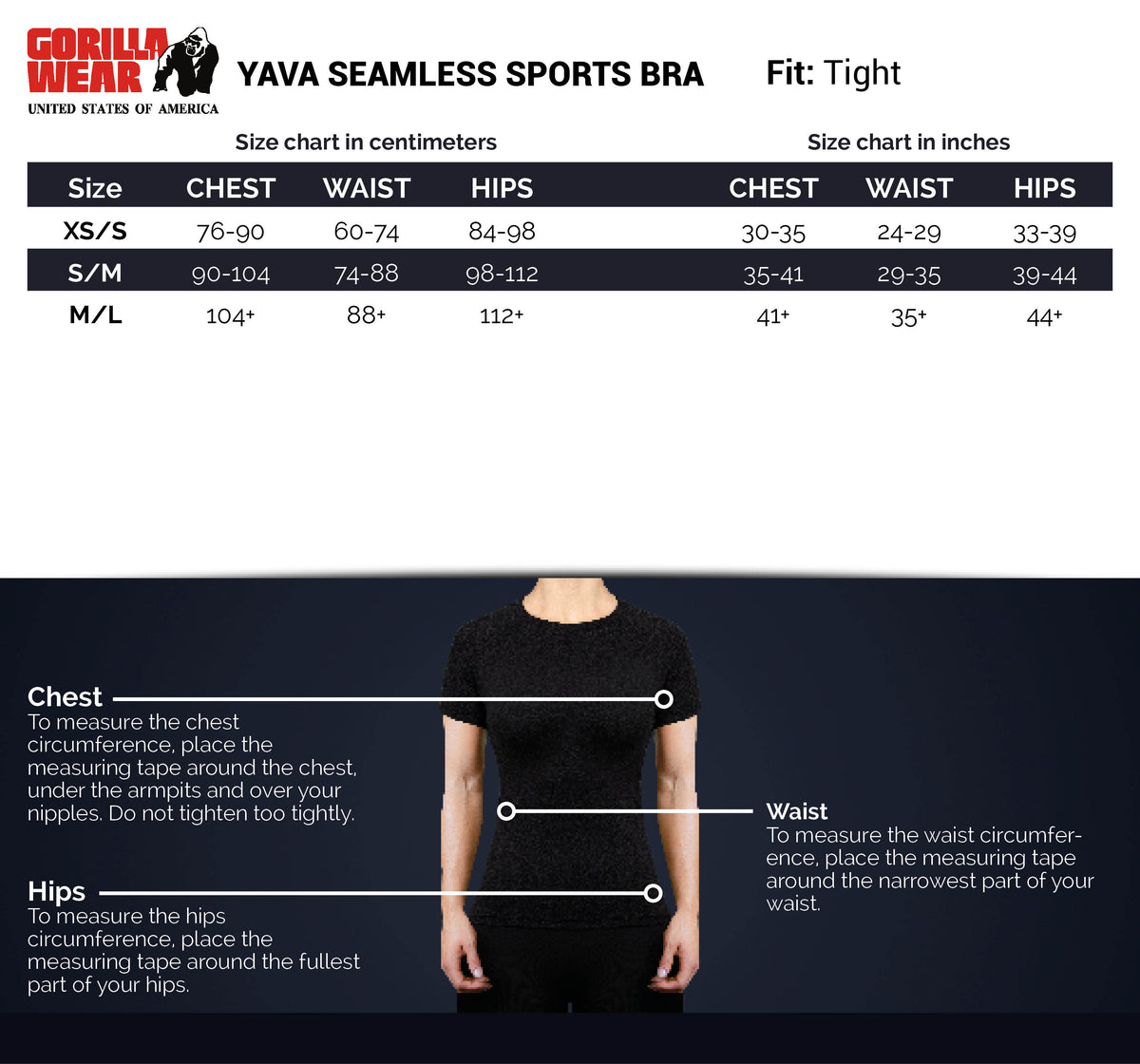 Gorilla Wear Yava Seamless Sport Bra, grey