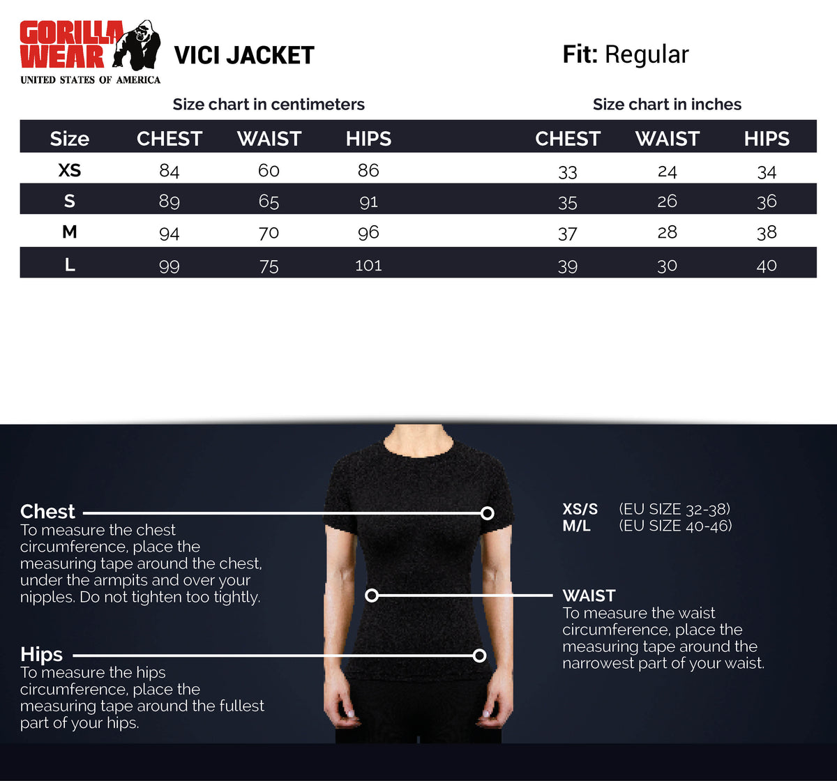 Gorilla Wear Vici Jacket, light blue