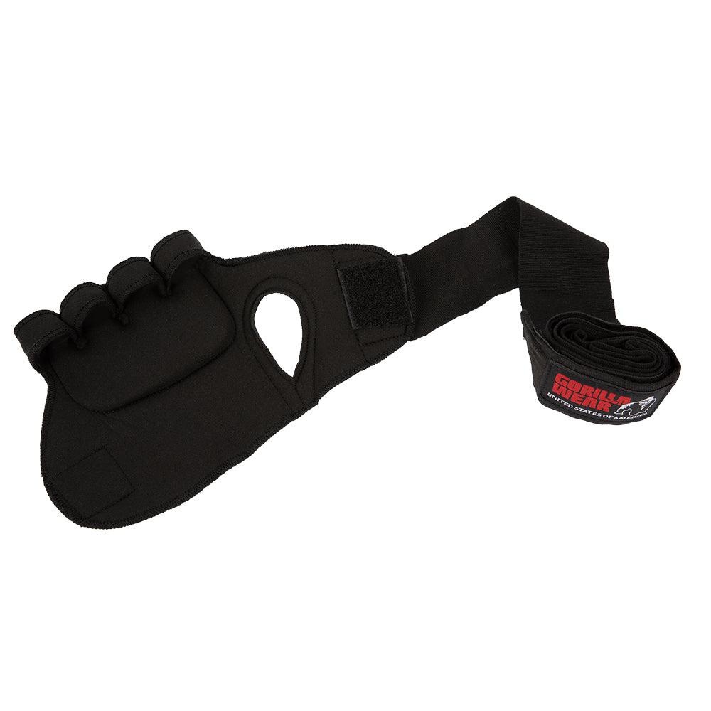 Gorilla Wear Gel Glove Wraps, black