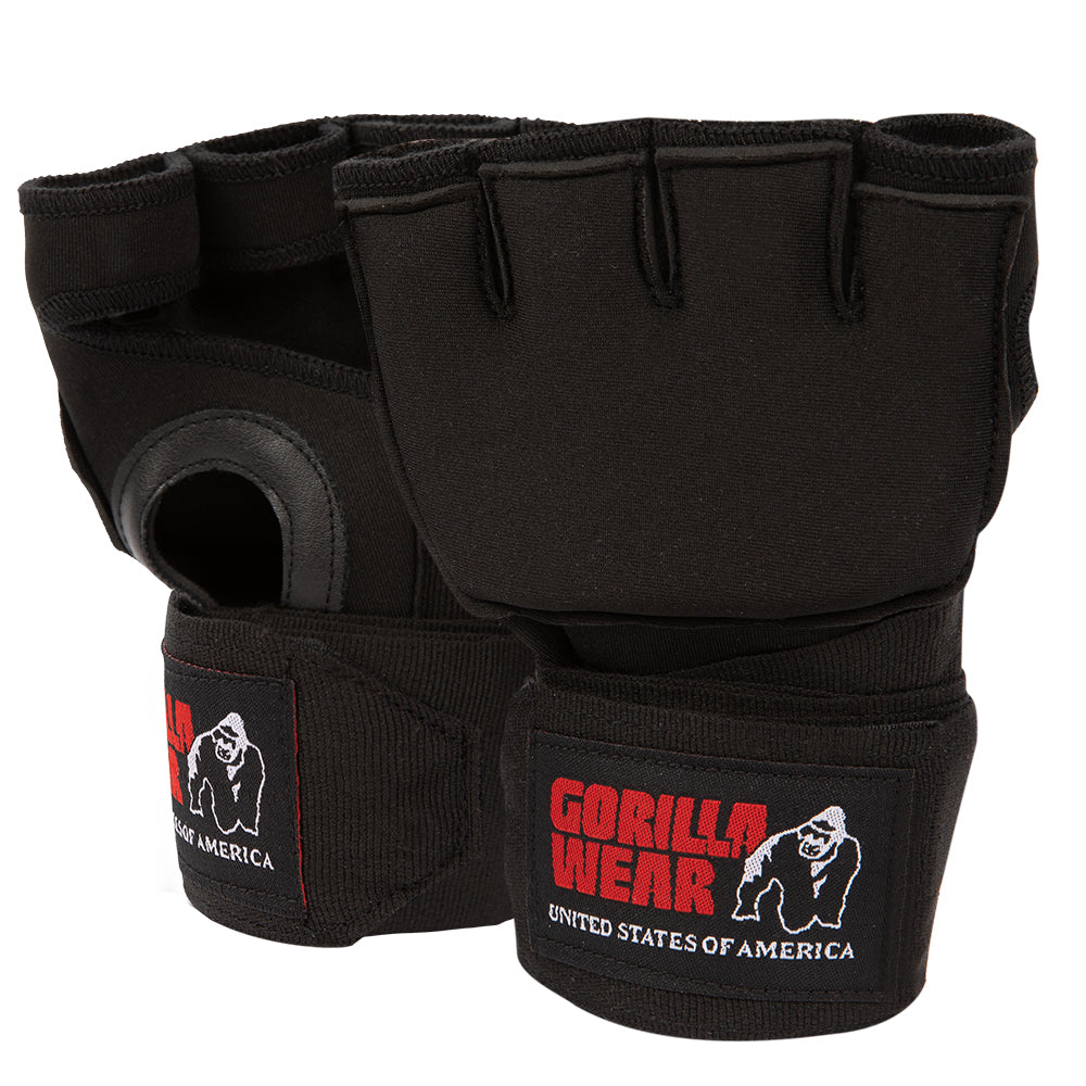 Gorilla Wear Gel Glove Wraps, black