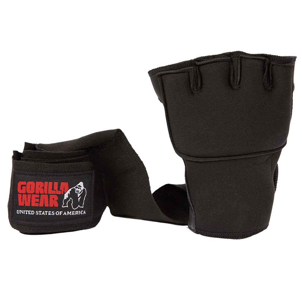 Gorilla Wear Gel Glove Wraps, black
