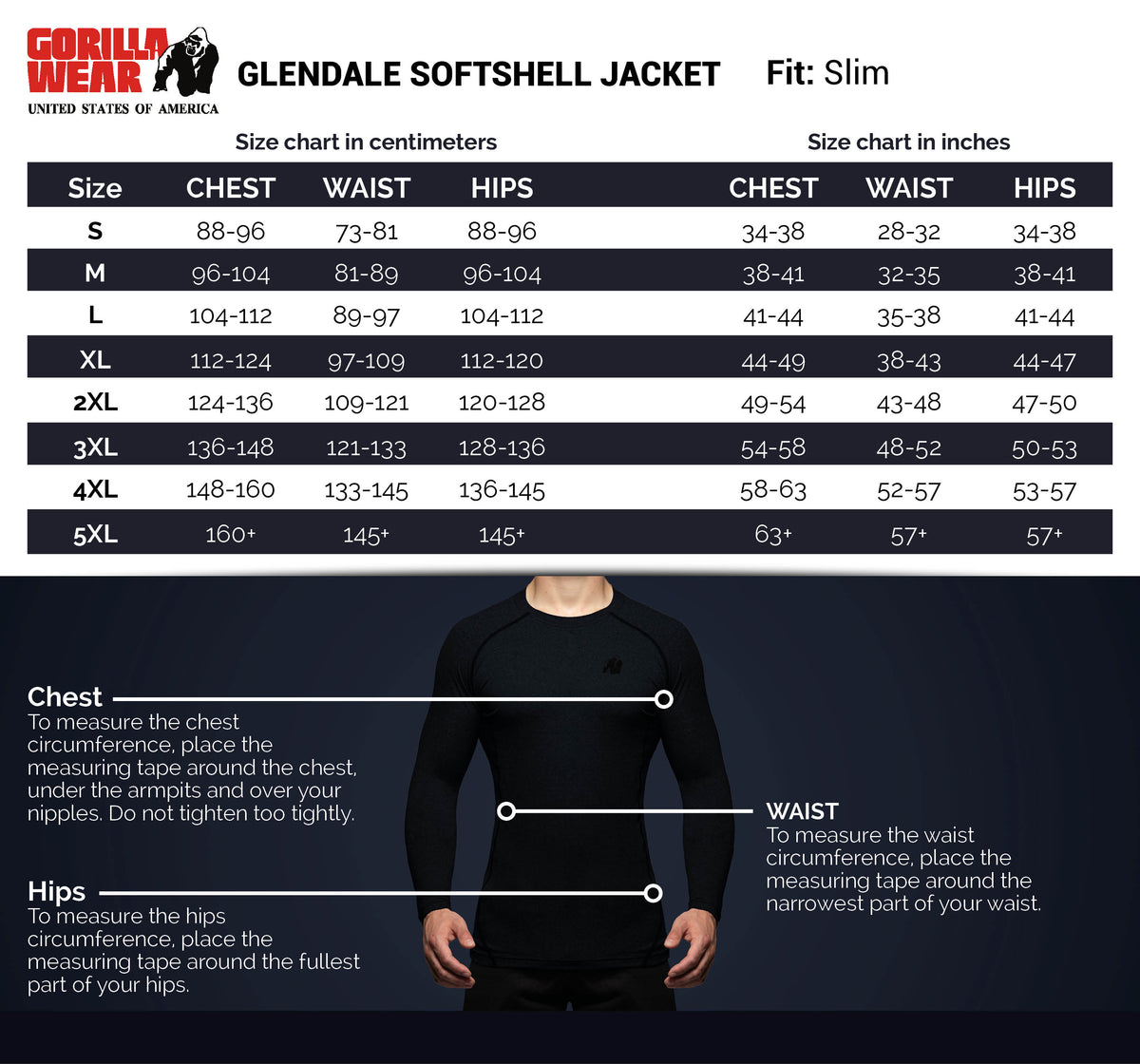 Gorilla Wear Glendale Softshell Jacket, black