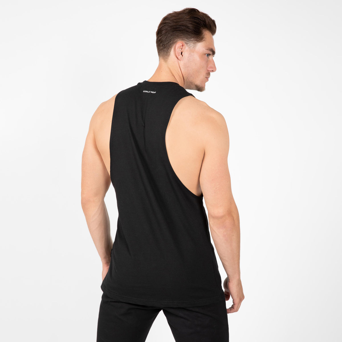 Gorilla Wear Cisco Drop Armhole Tank Top, black/white