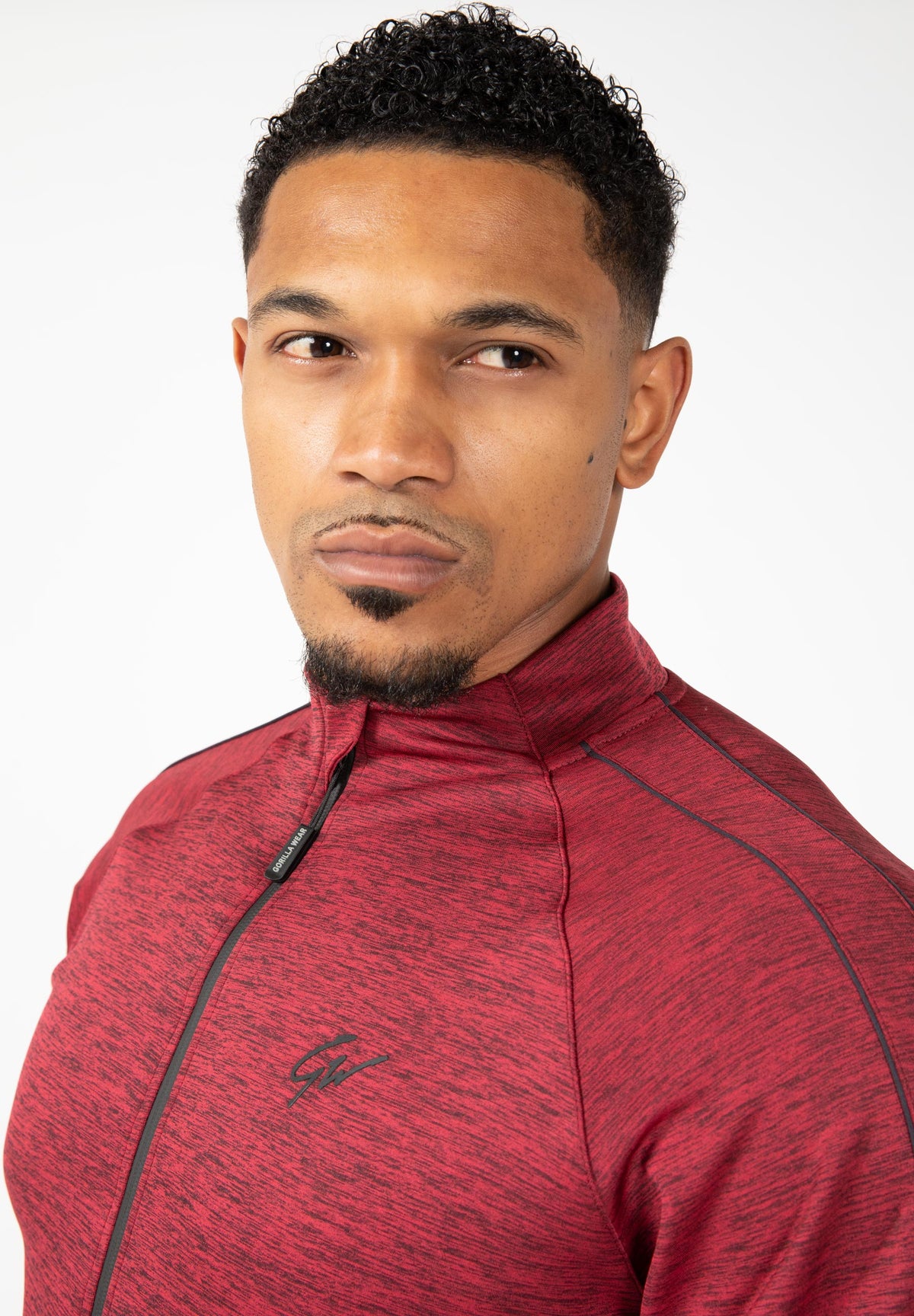 Gorilla Wear Wenden Track Jacket, burgundy red