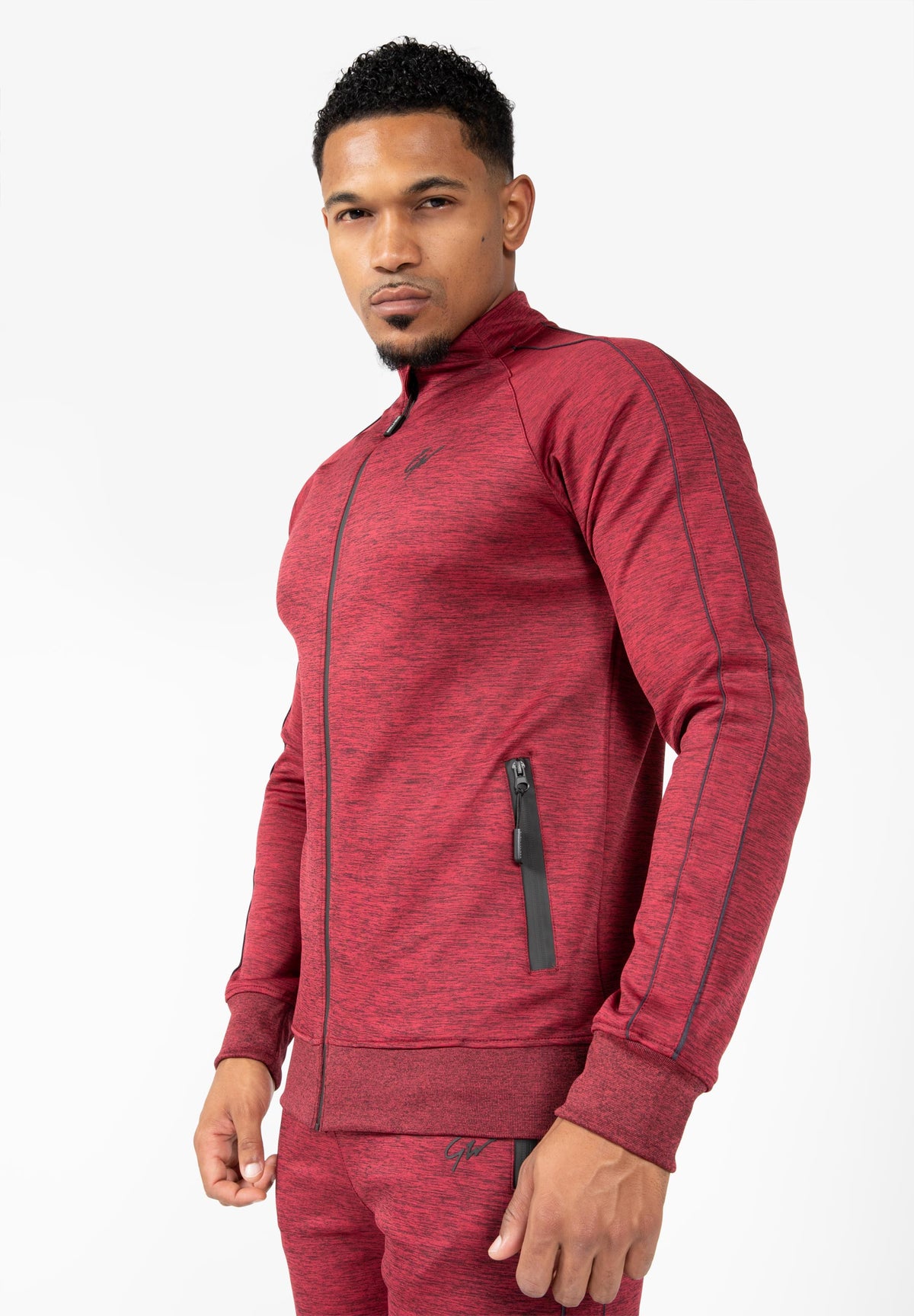 Gorilla Wear Wenden Track Jacket, burgundy red