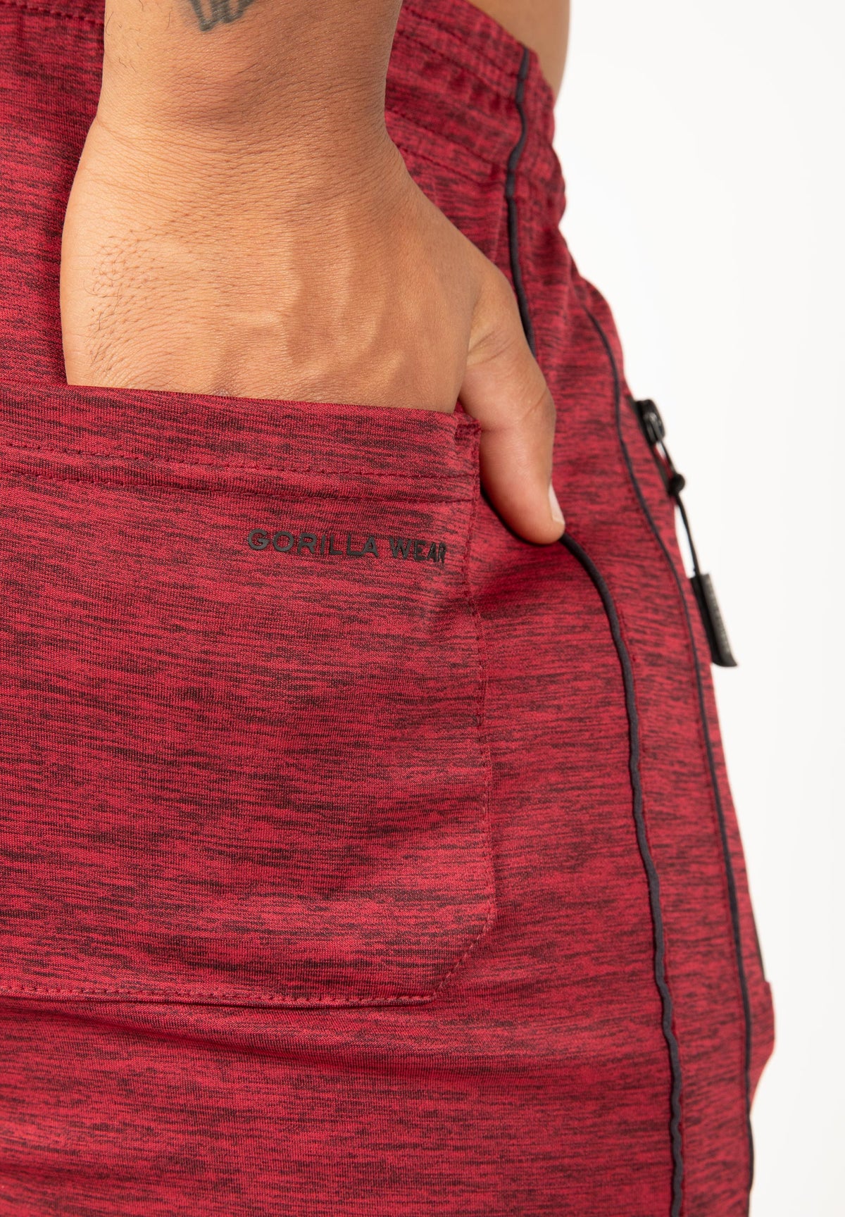 Gorilla Wear Wenden Track Pants, burgundy red