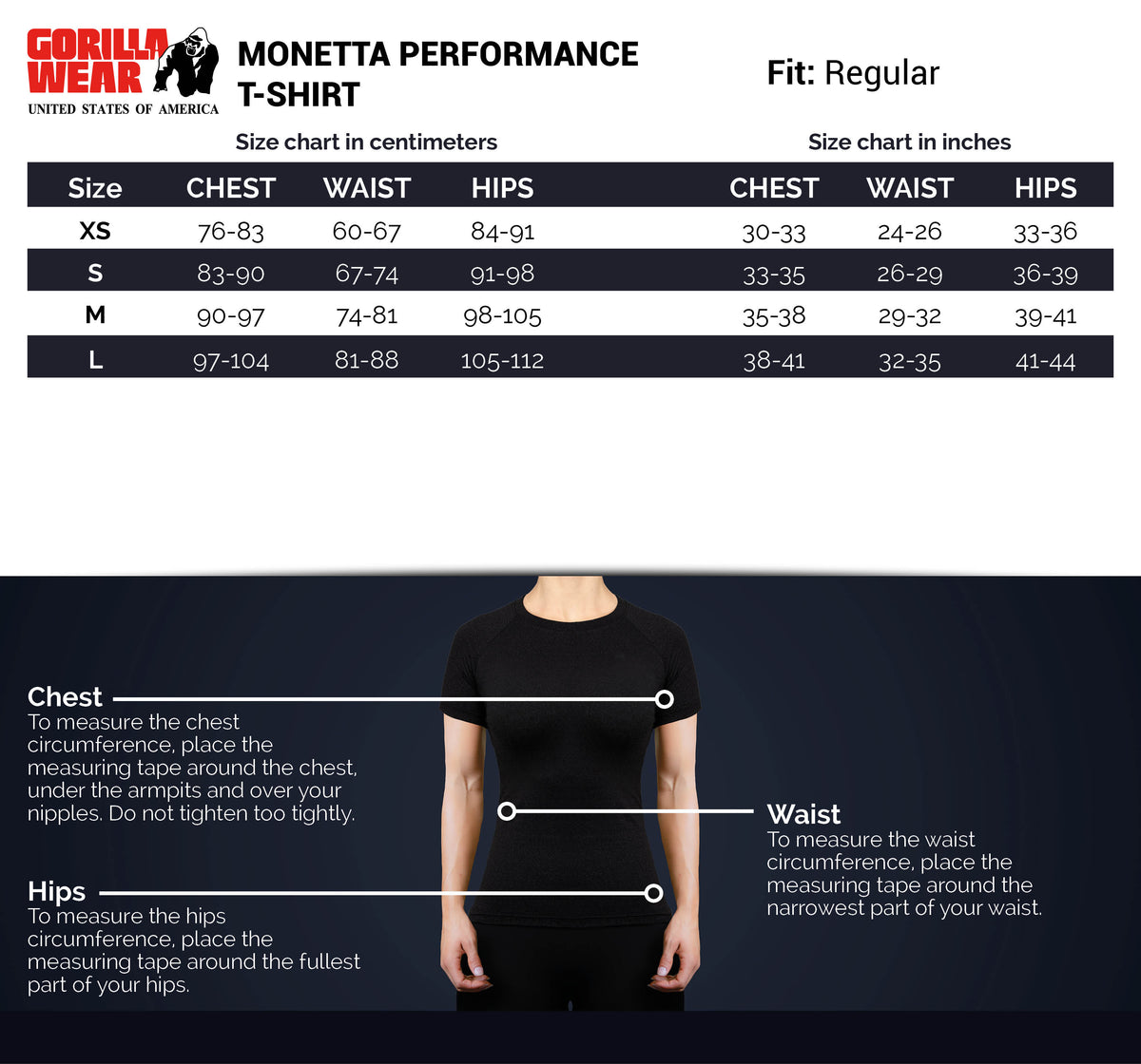 Gorilla Wear Monetta Performance T-Shirt, salmon pink