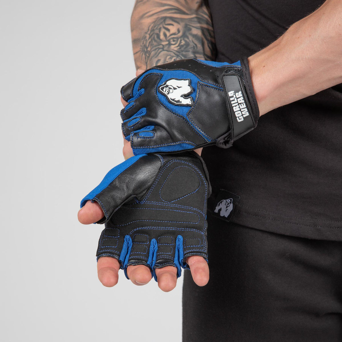 Gorilla Wear Mitchell Training Gloves, black/blue