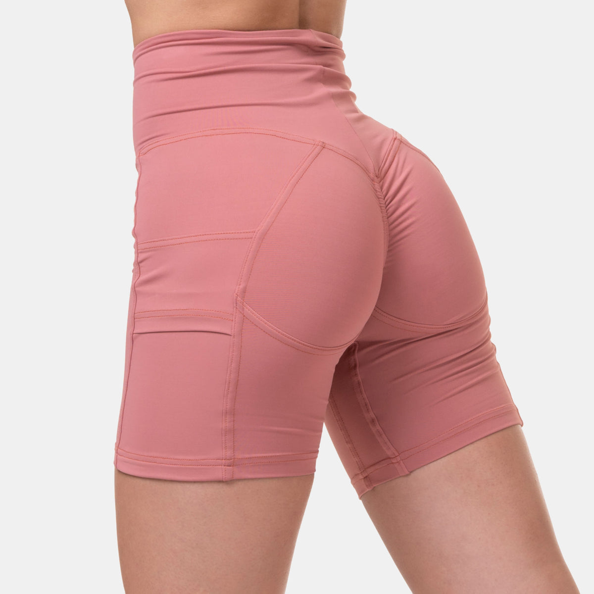 NEBBIA Fit Smart Biker Shorts, old rose