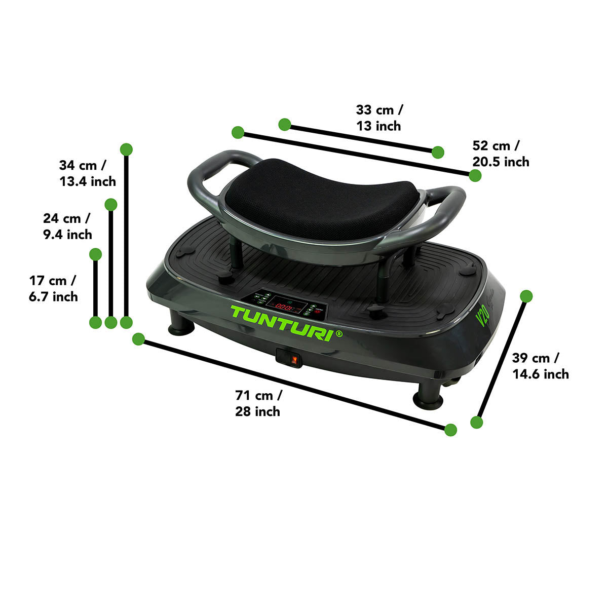 Tunturi Cardio Fit V20 Vibrationplate