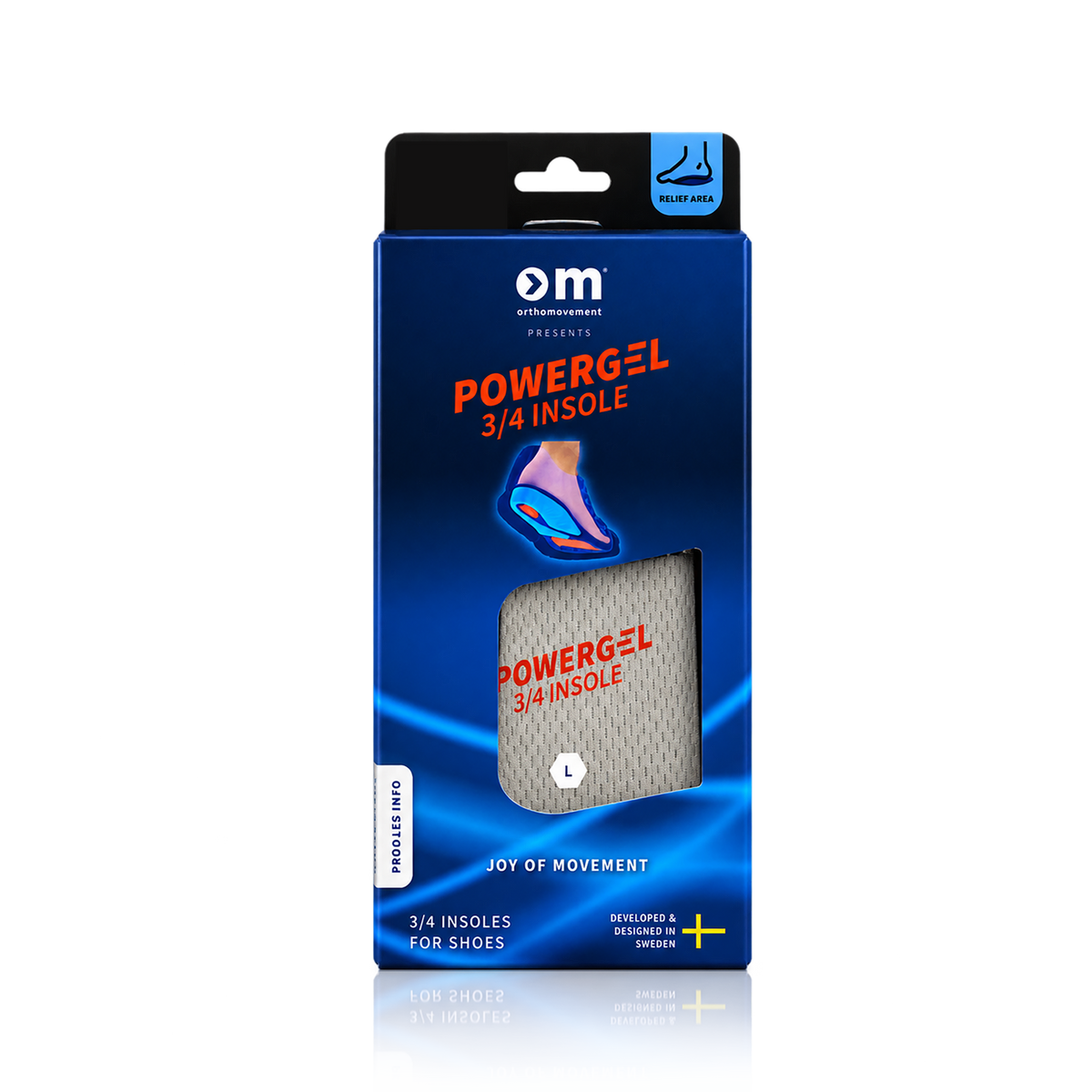 OM Powergel 3/4 Insole