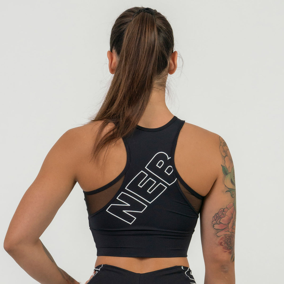 NEBBIA FIT Active Padded Sports Bra, black