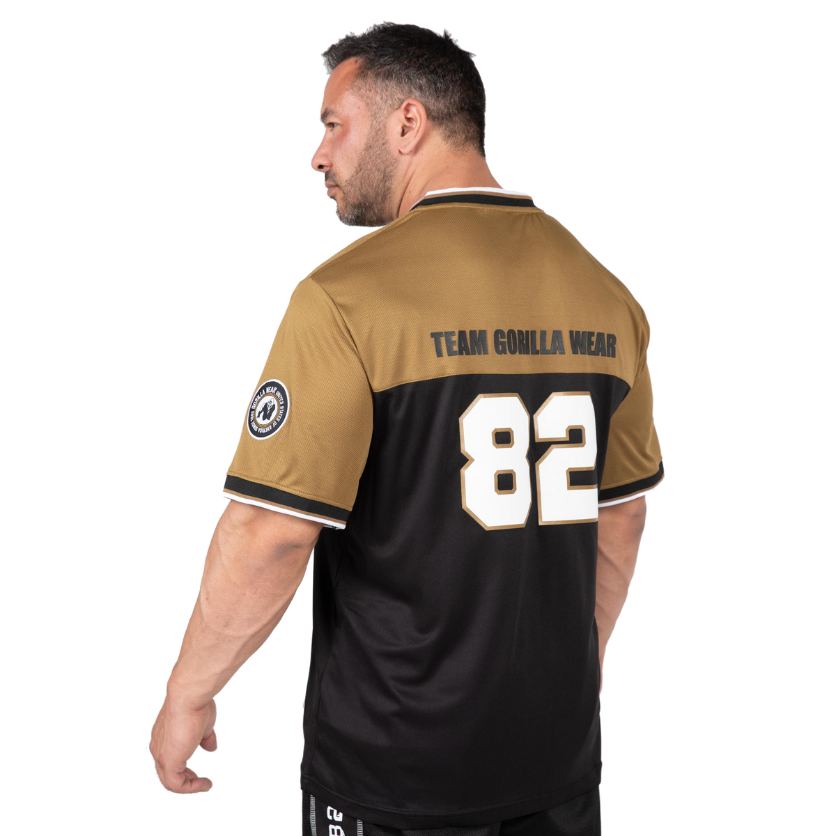 Gorilla Wear Trenton Football Jersey, black/gold