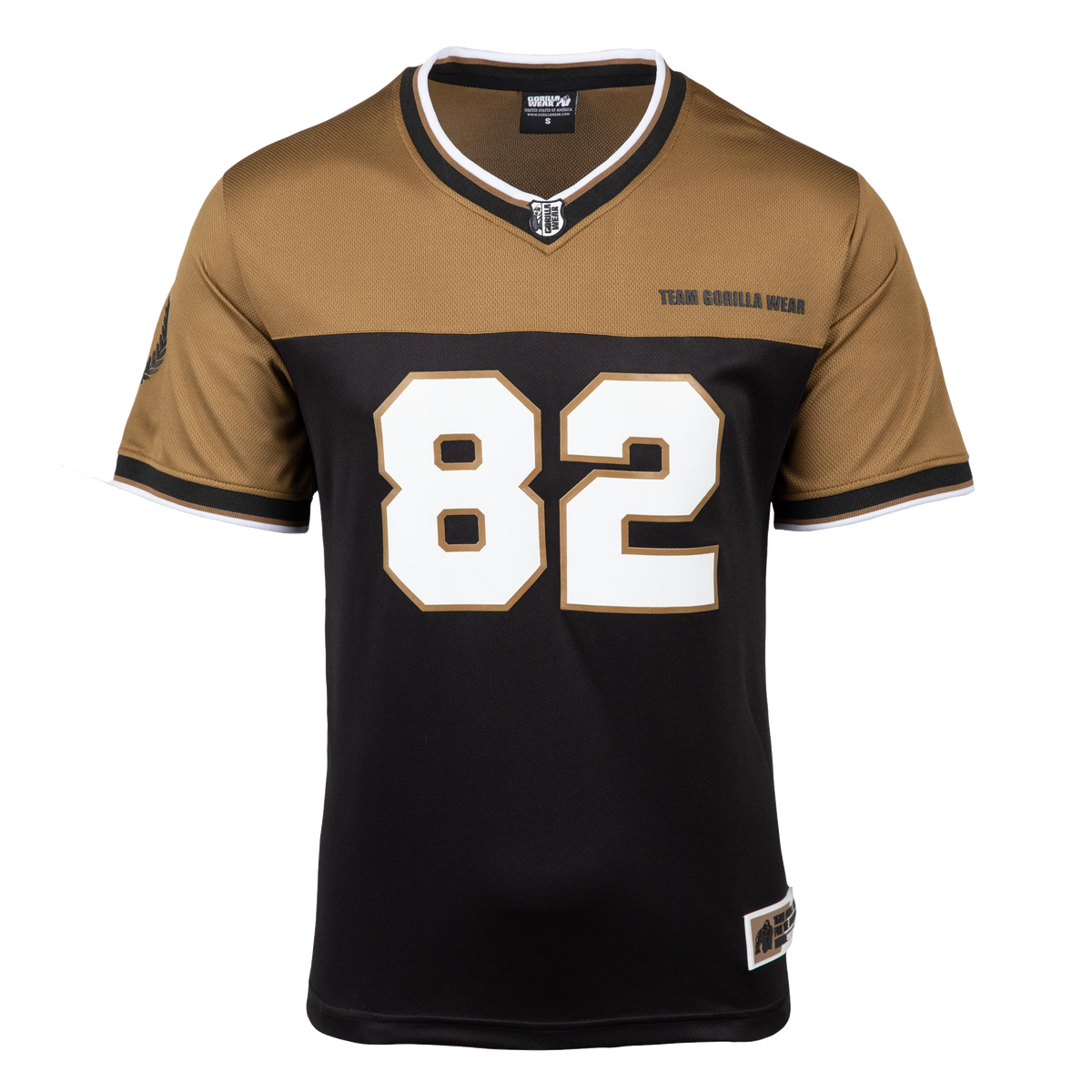 Gorilla Wear Trenton Football Jersey, black/gold