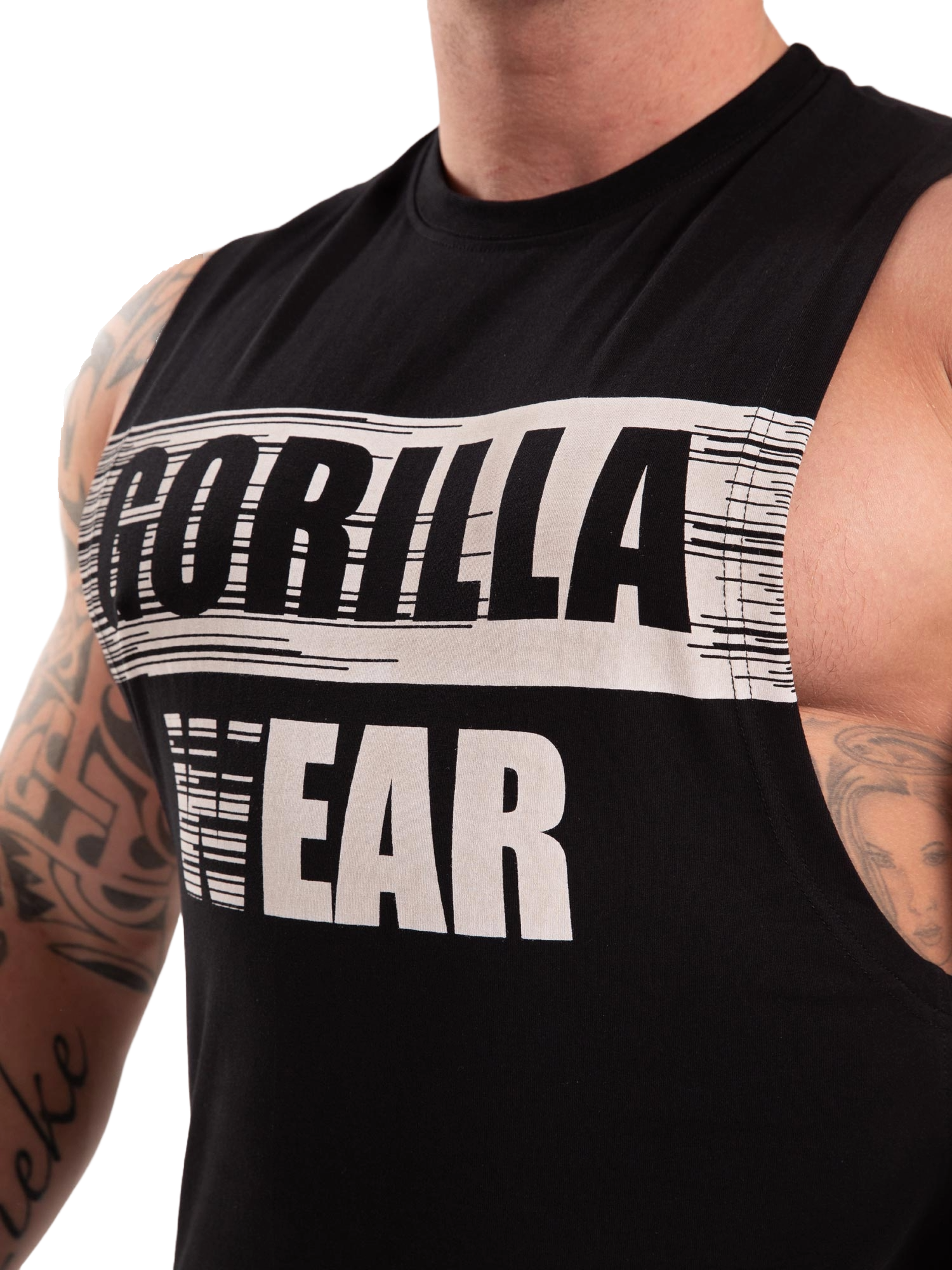 Gorilla Wear Lopez Drop Armhole Tank Top, black