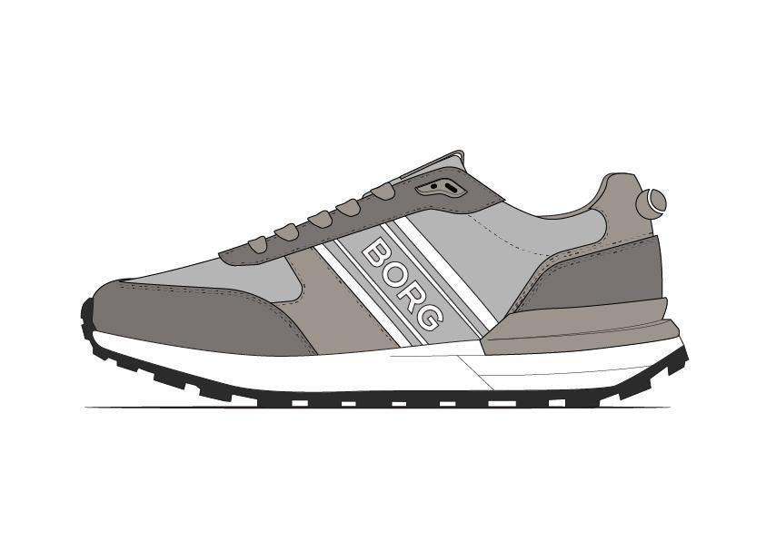 BJÖRN BORG R2400 Suede Light Grey