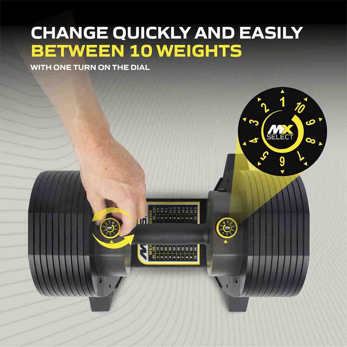 Tunturi MX55 Dumbbells 4,5-24,9 KG