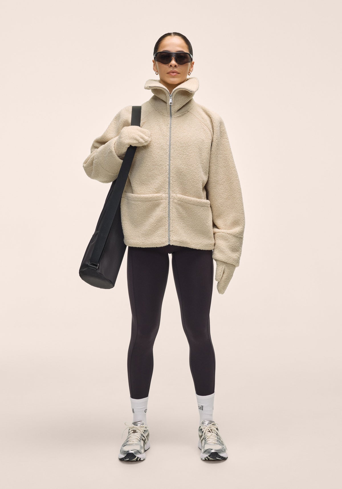 Casall Sherpa Short Zip Jacket