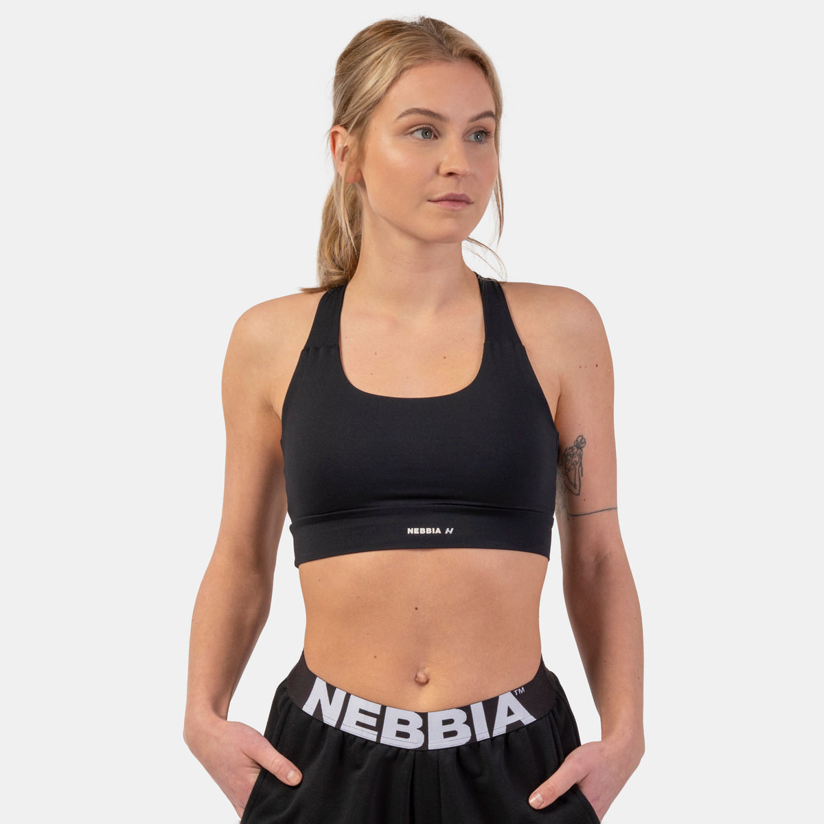 NEBBIA Iconic Mid-Waist Sweatpants, black