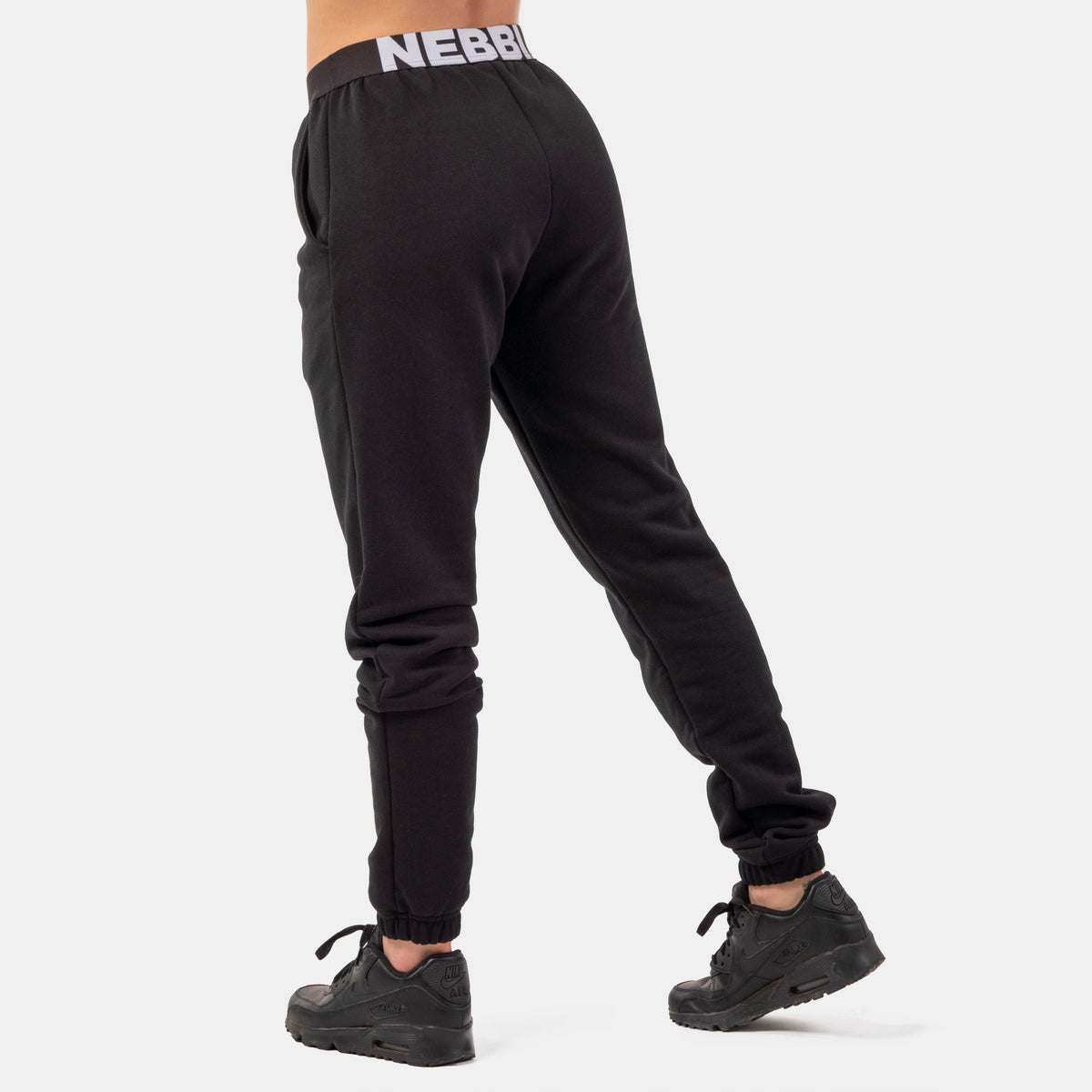 NEBBIA Iconic Mid-Waist Sweatpants, black
