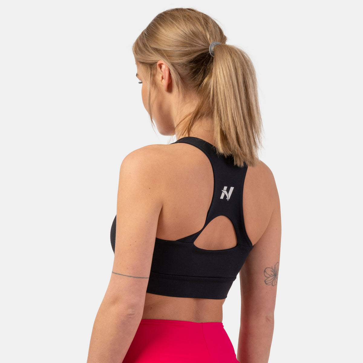 NEBBIA Active Sports Bra with medium impact, black