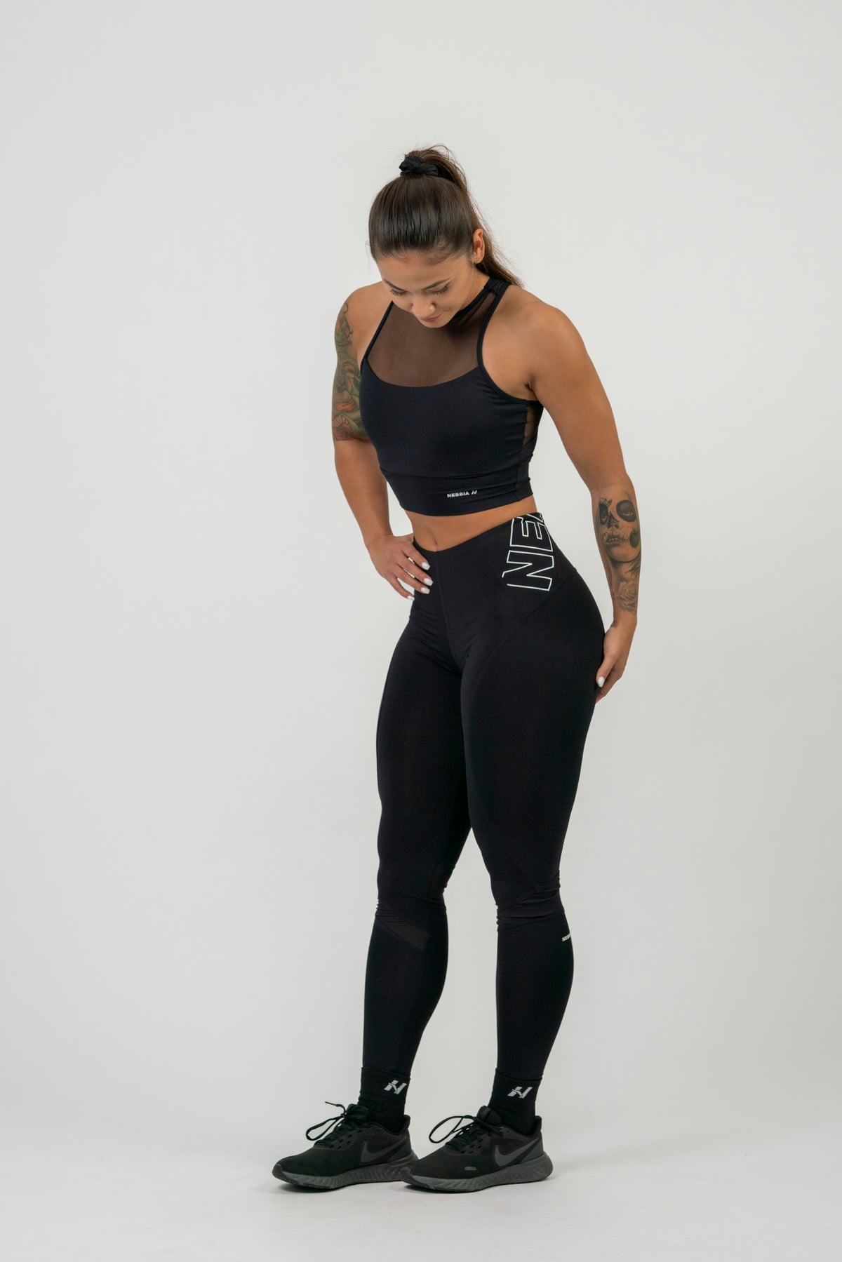 NEBBIA FIT Active High Waist Leggings, black