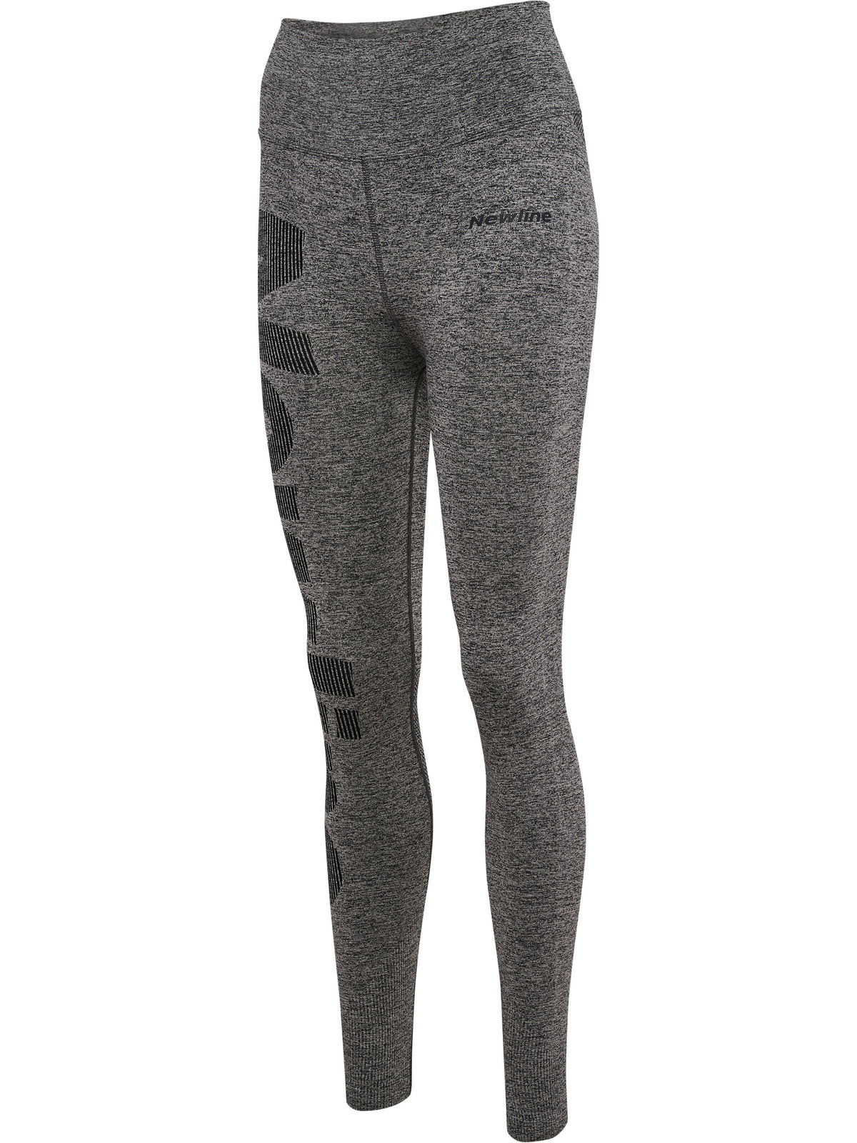 Newline Jaquard Tights Charcoal Grey/True Black